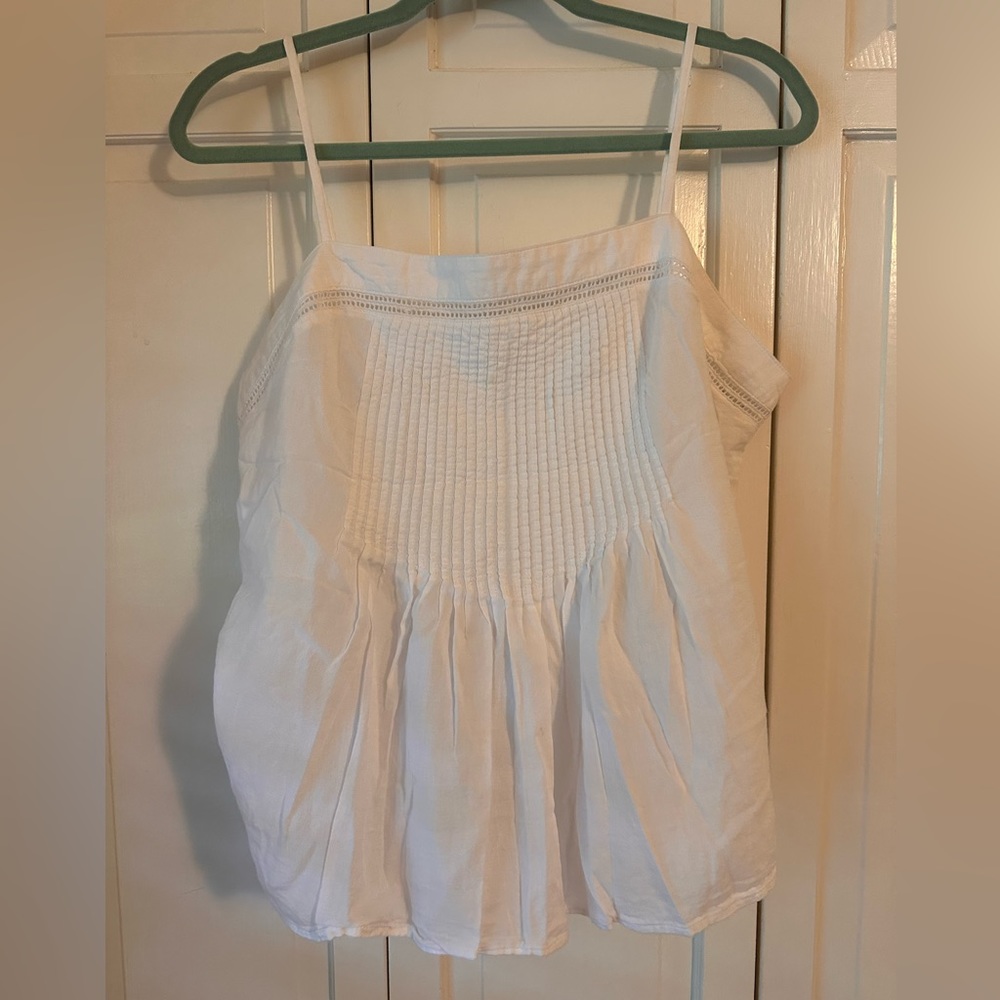 Old Navy, Pintuck Tank, white, large